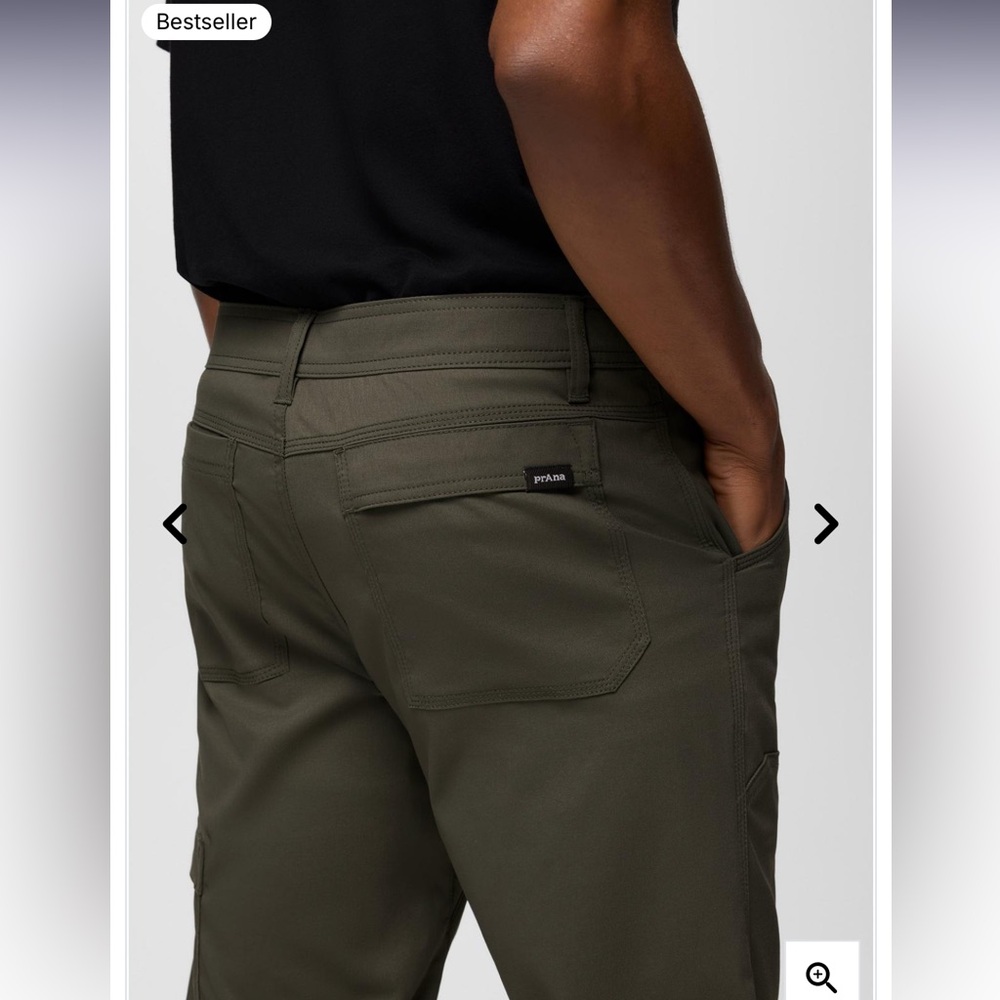 NWT Prana Stretch Zion II Slate Green Cargo Pants